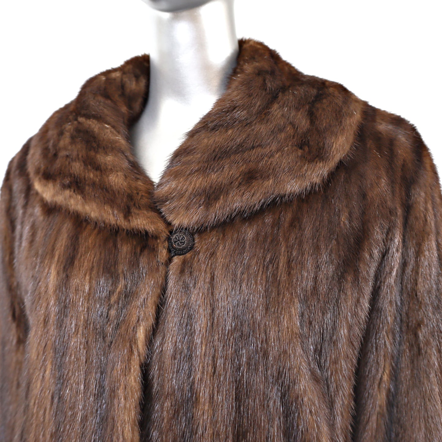 Mahogany Mink Coat- Size L