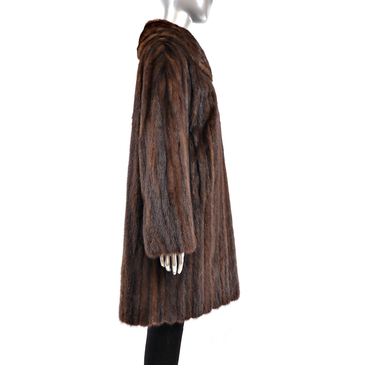 Mahogany Mink Coat- Size L