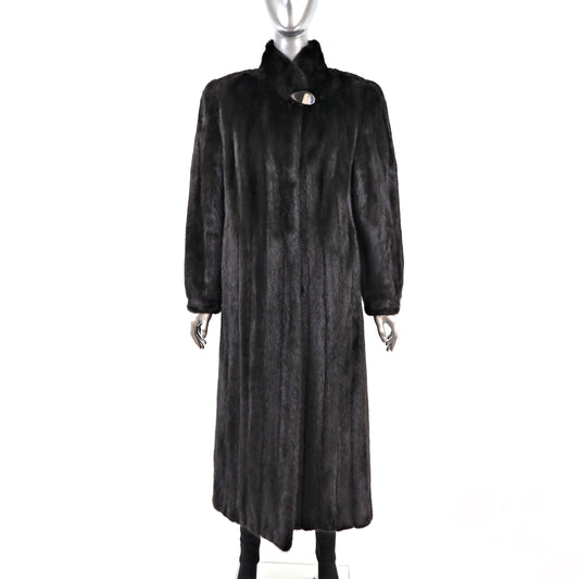 Black Mink Coat- Size M