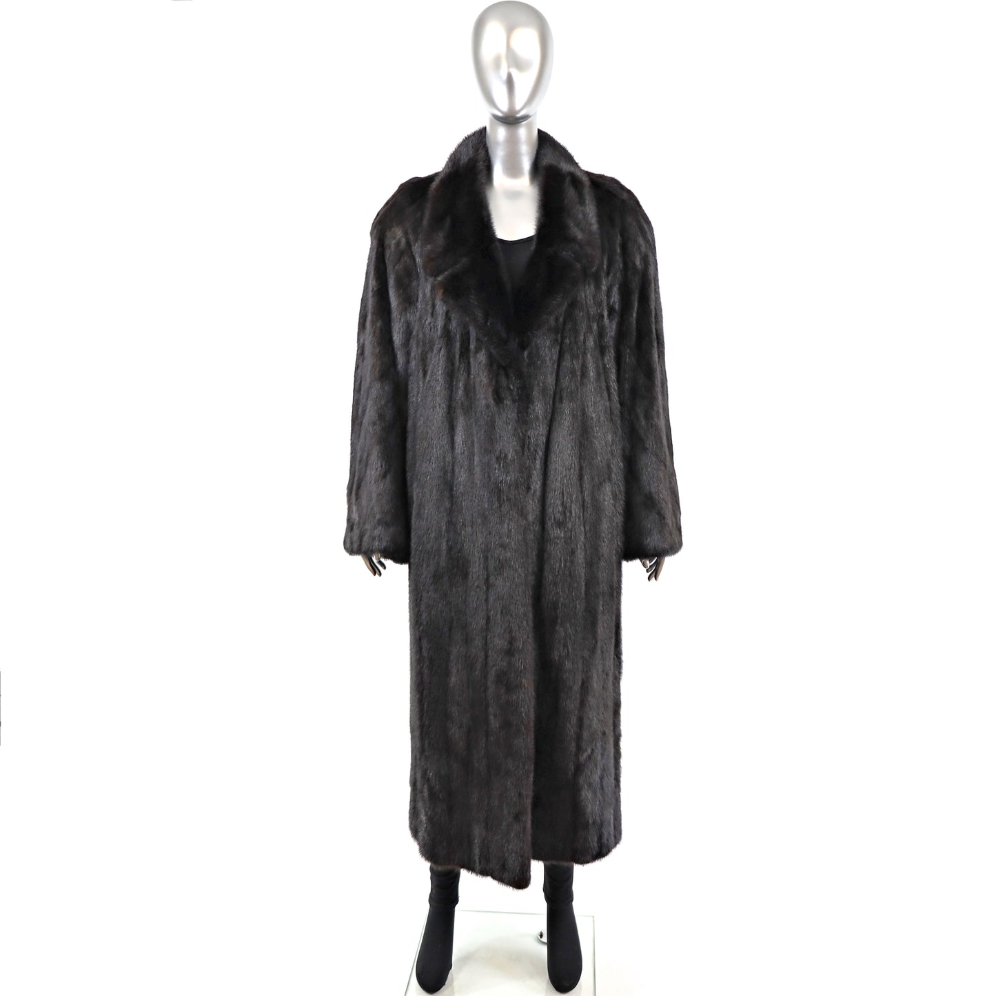 Black Mink Coat- Size M