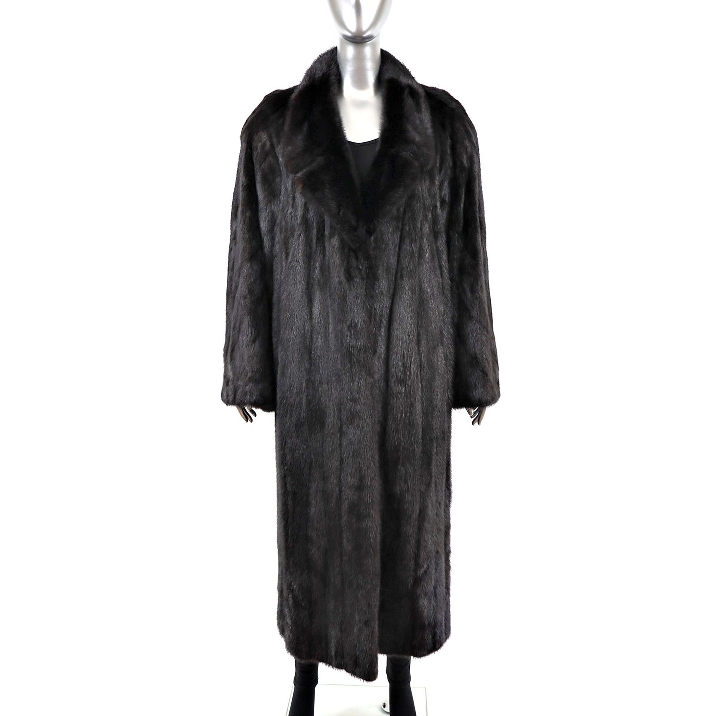 Black Mink Coat- Size M