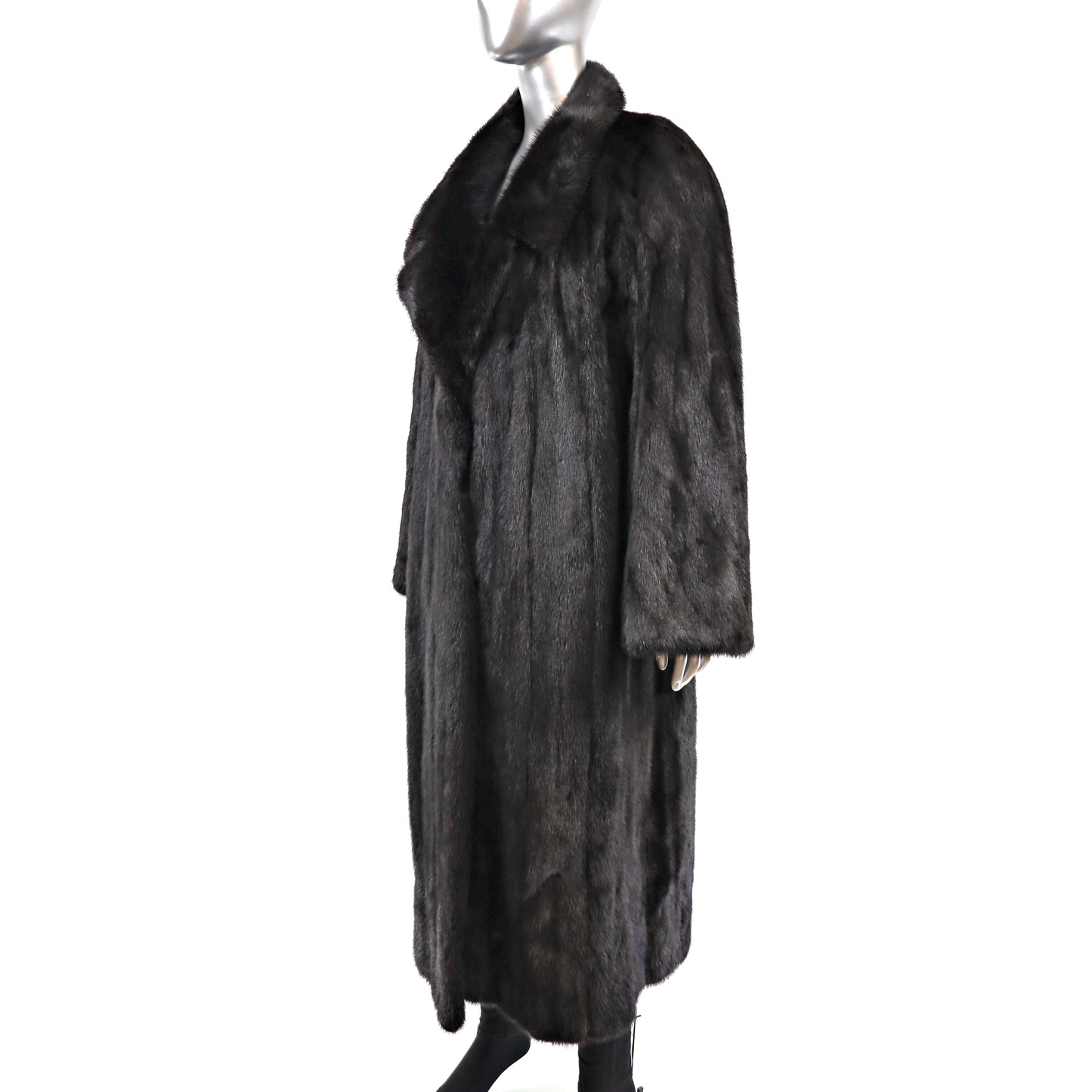 Black Mink Coat- Size M