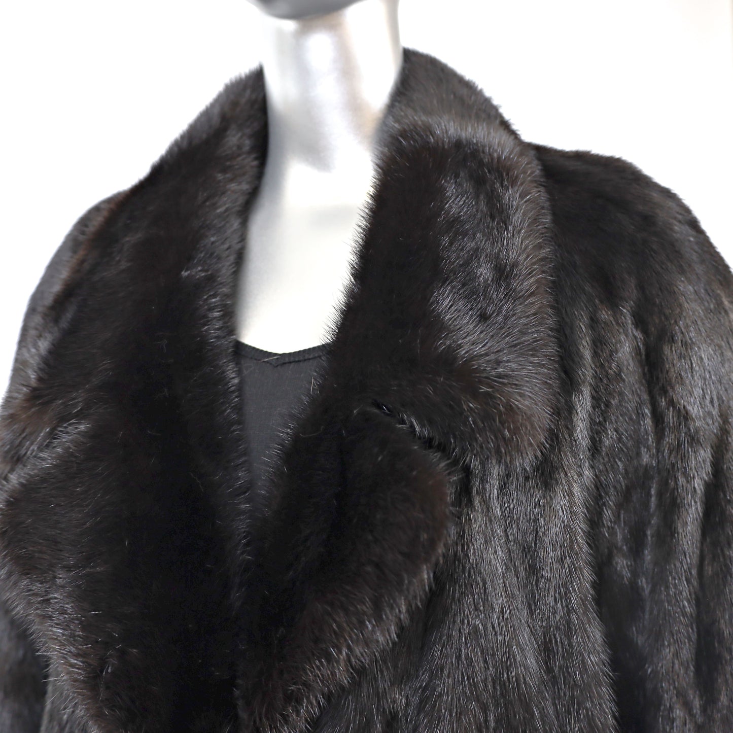 Black Mink Coat- Size M