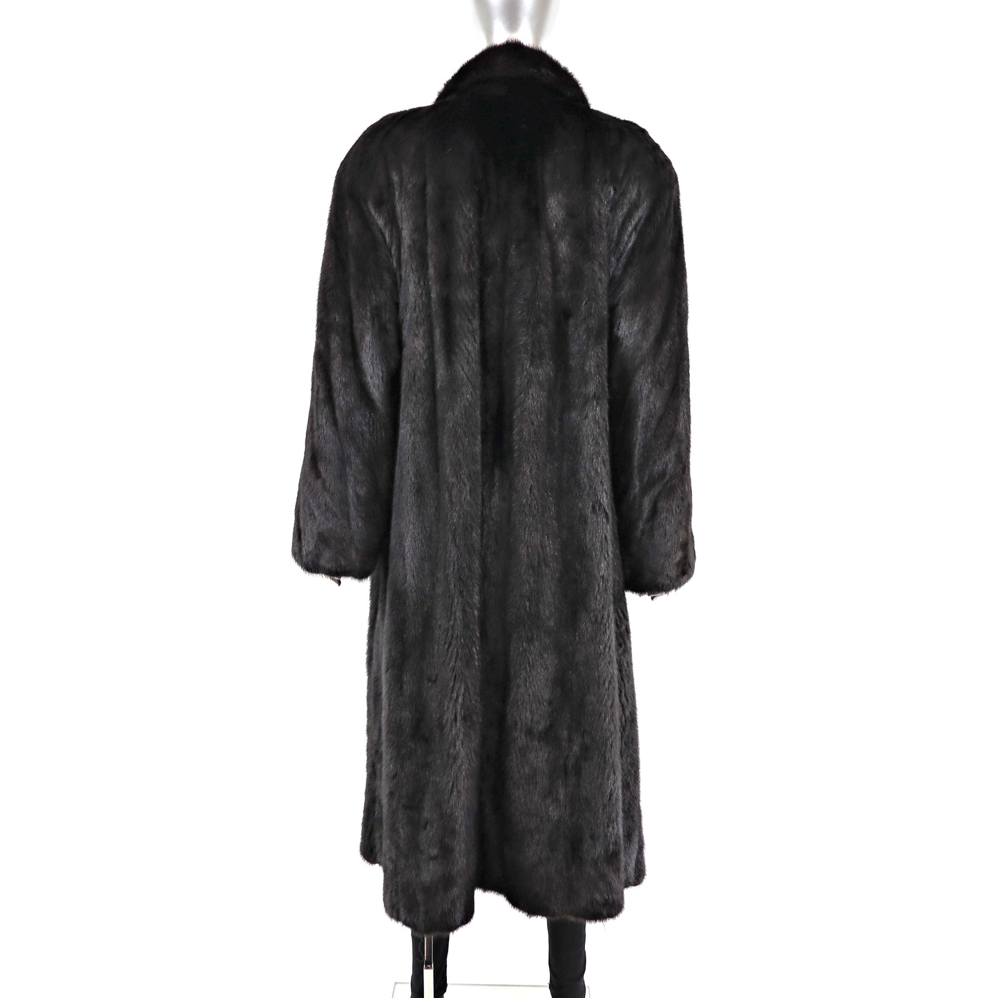 Black Mink Coat- Size M