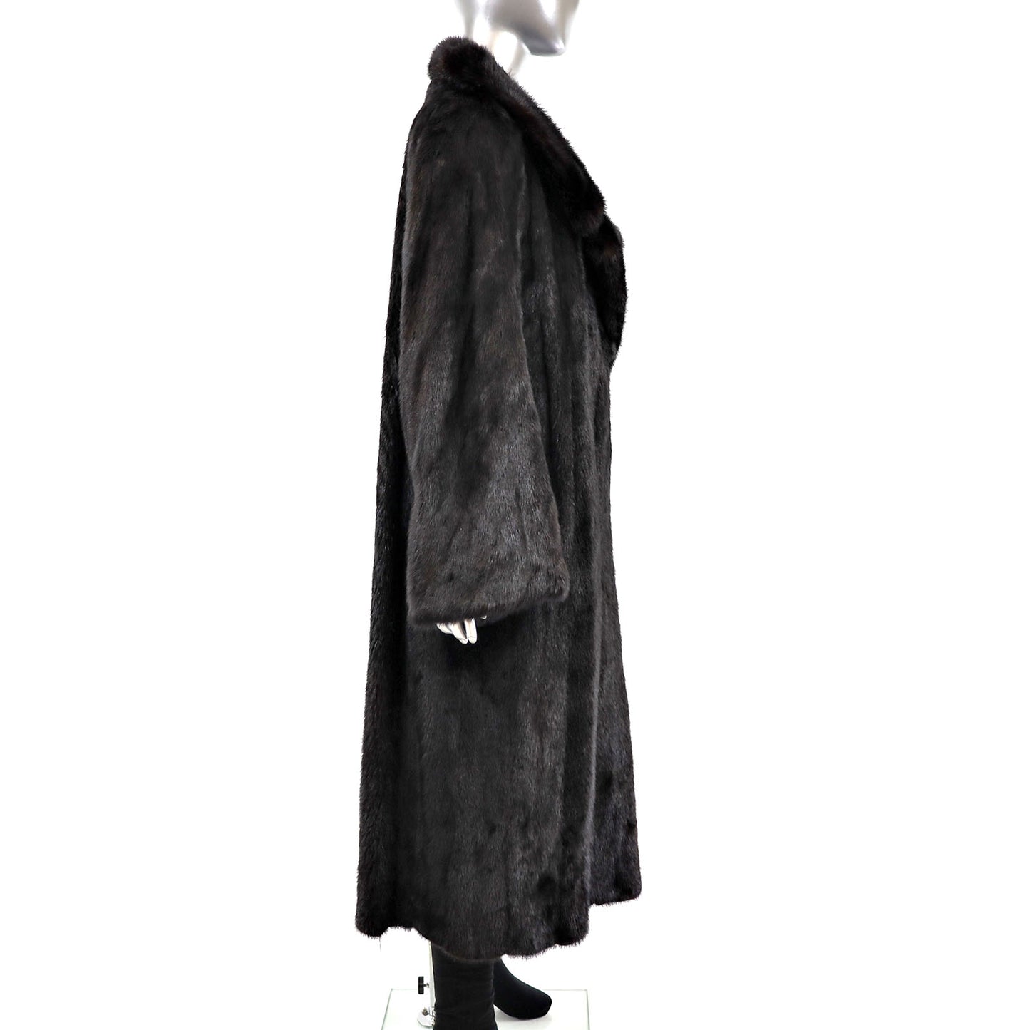 Black Mink Coat- Size M