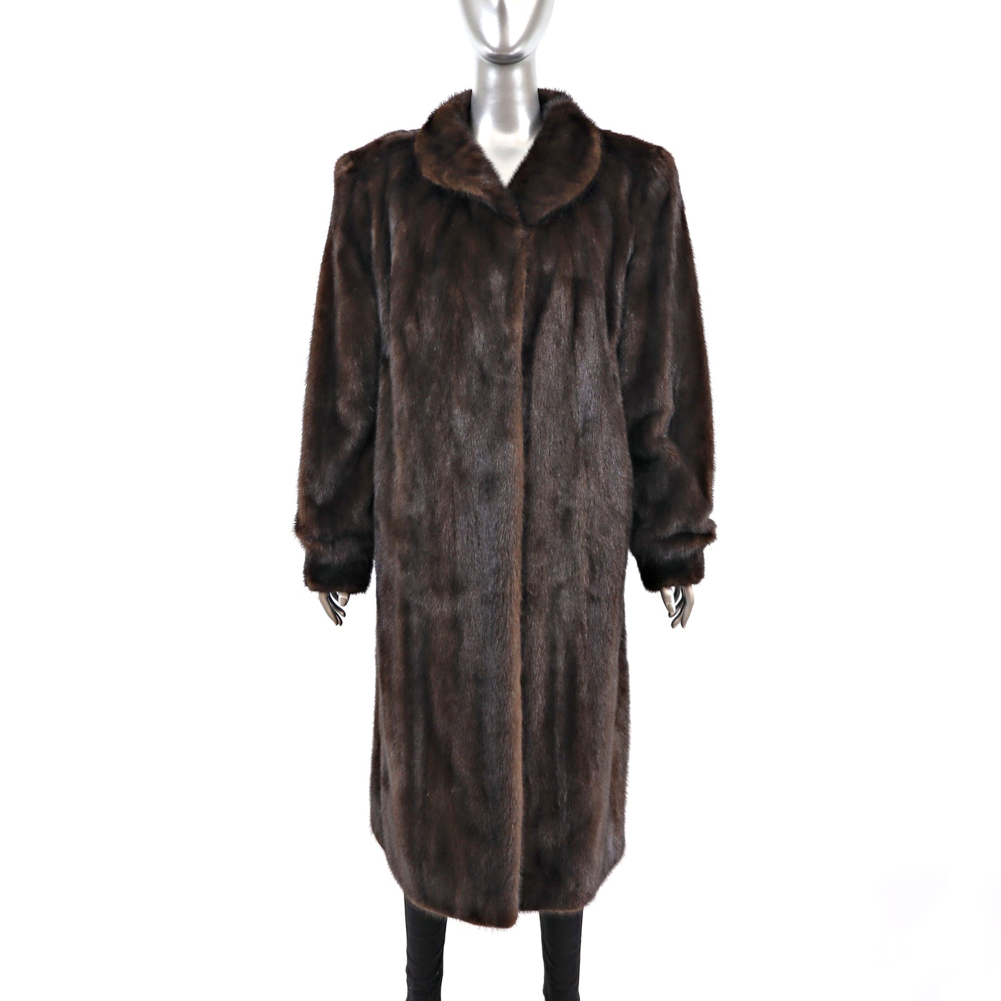 Mahogany Mink Coat- Size L