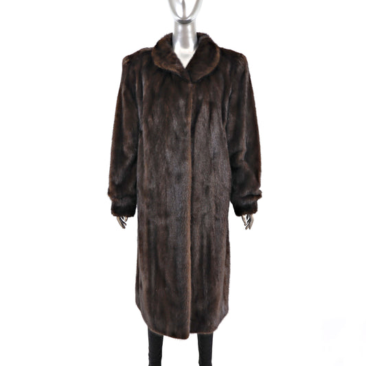 Mahogany Mink Coat- Size L