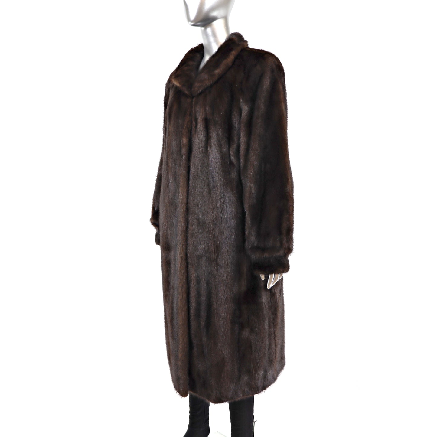 Mahogany Mink Coat- Size L