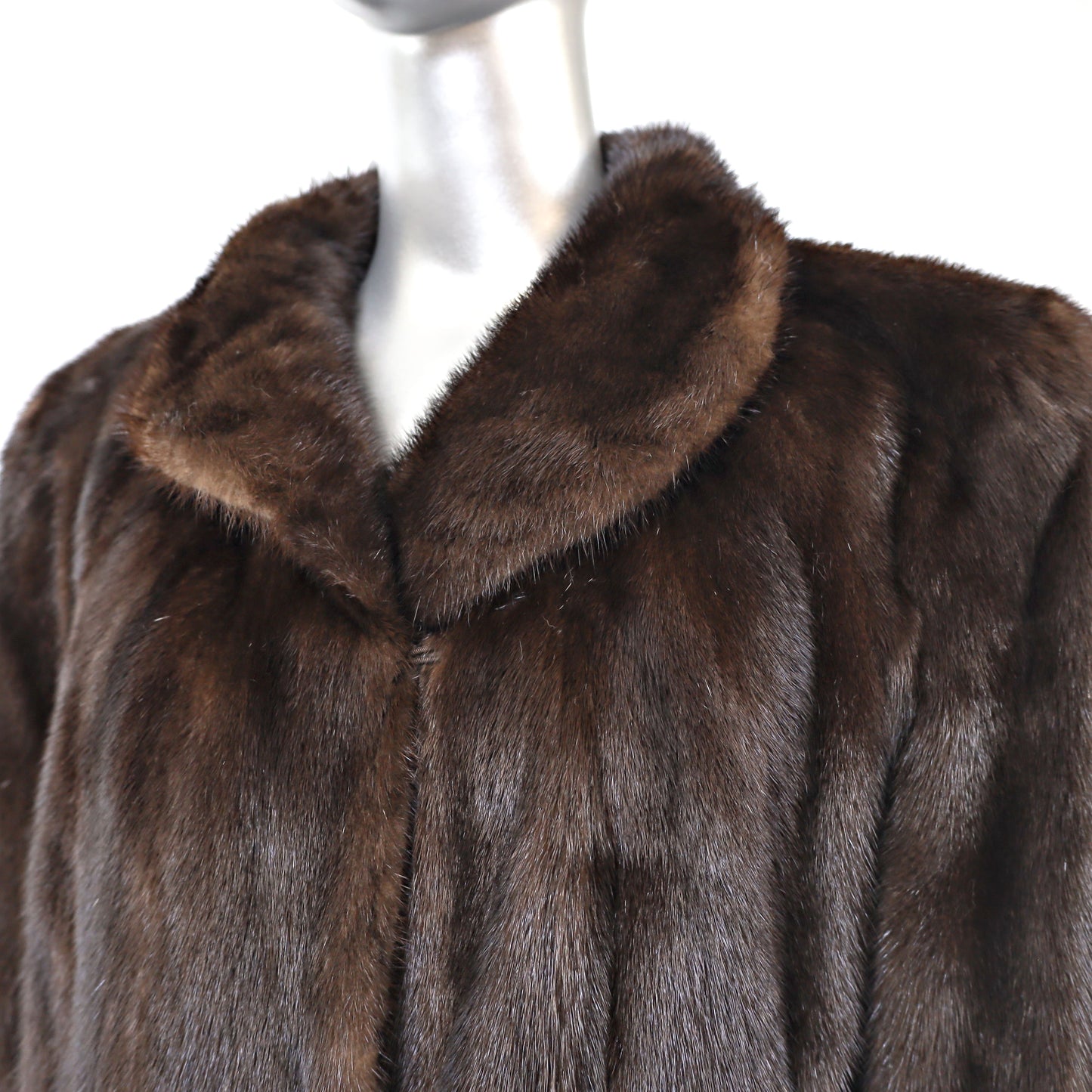 Mahogany Mink Coat- Size L