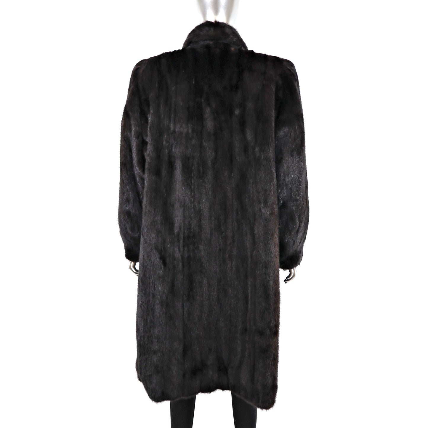 Dark Mahogany Mink Coat- Size L