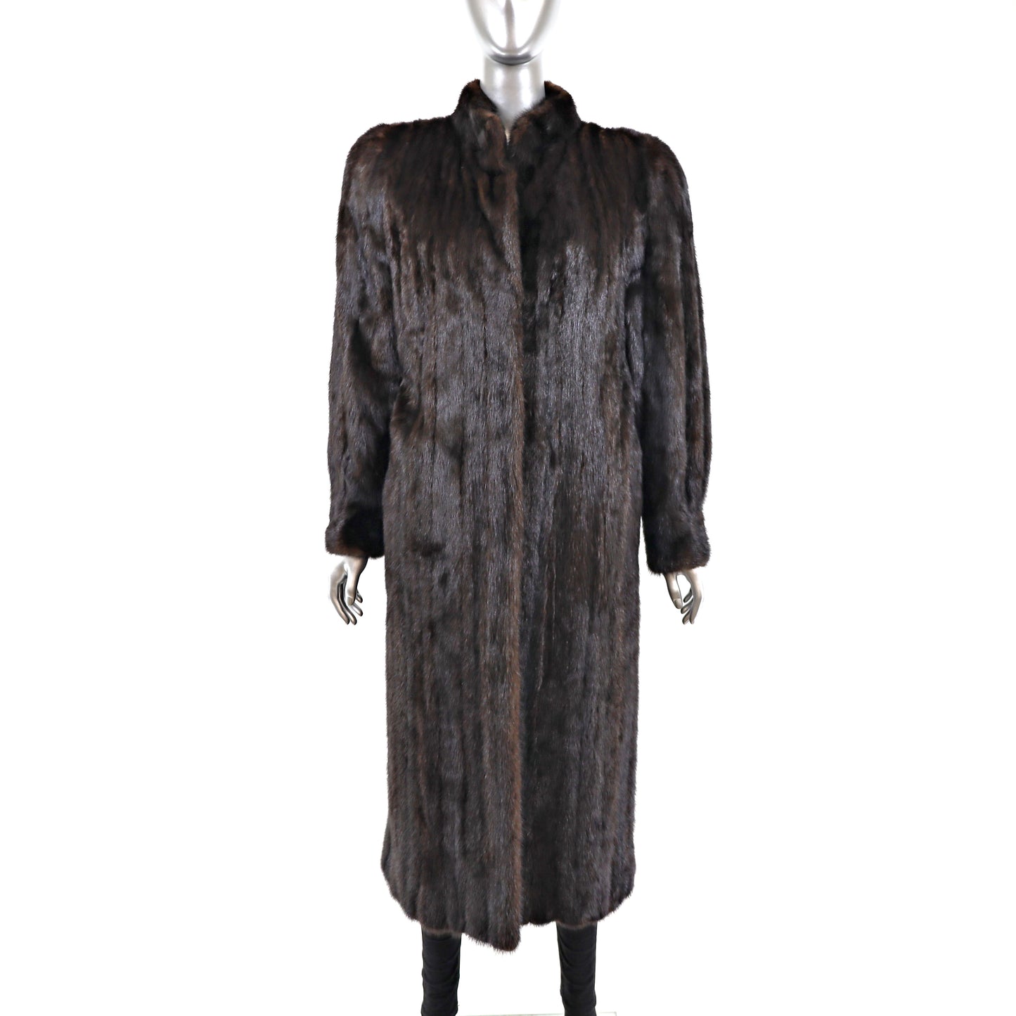 Mahogany Mink Coat- Size M