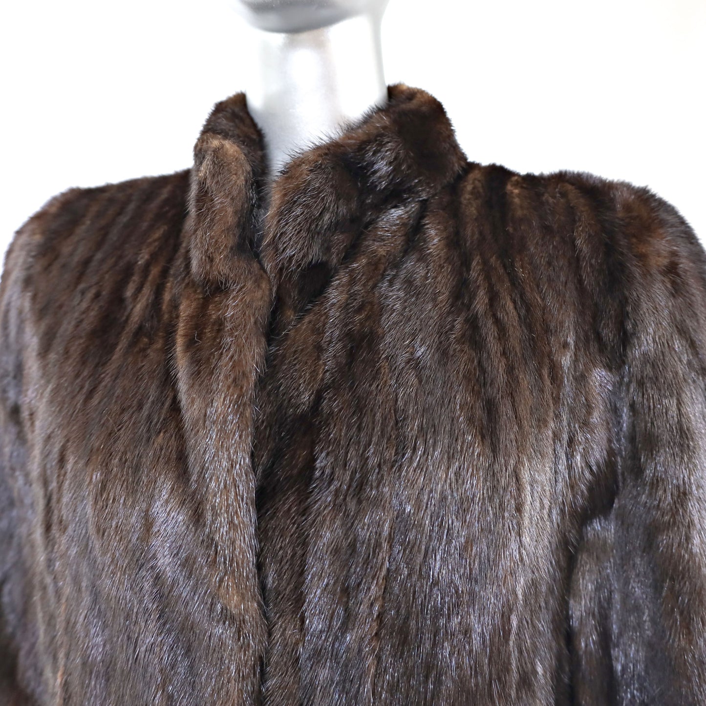 Mahogany Mink Coat- Size M