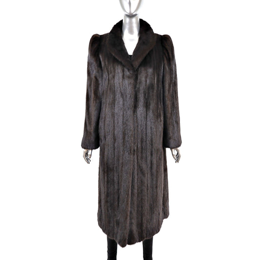 Black Mink Coat- Size M