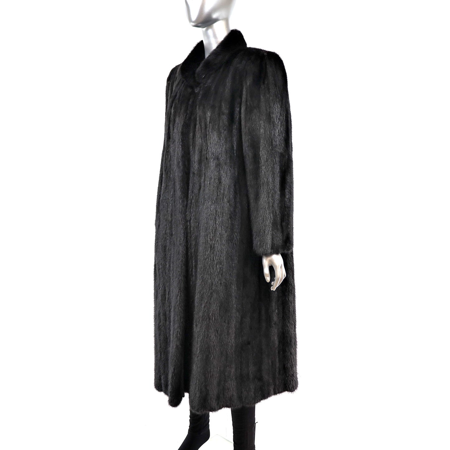 Black Mink Coat- Size M