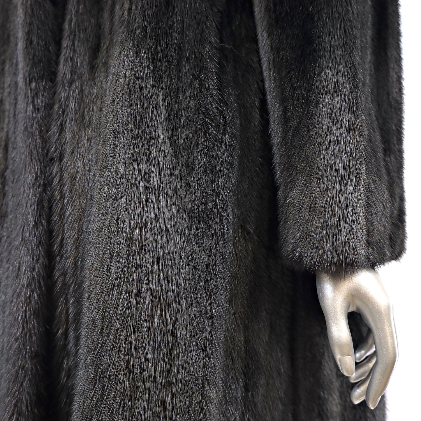 Black Mink Coat- Size M