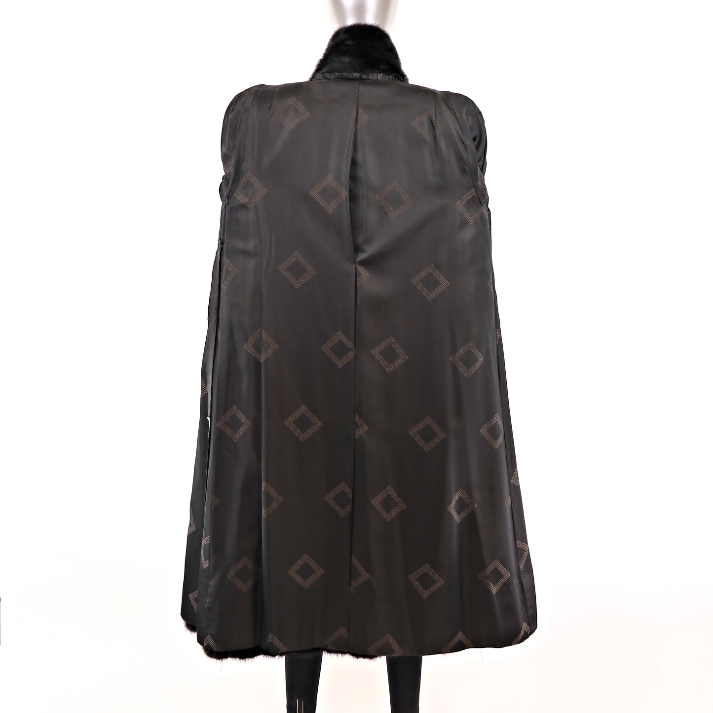 Black Mink Coat- Size M