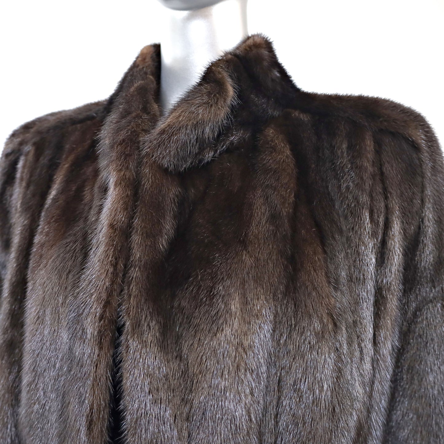 Mahogany Mink Coat- Size M