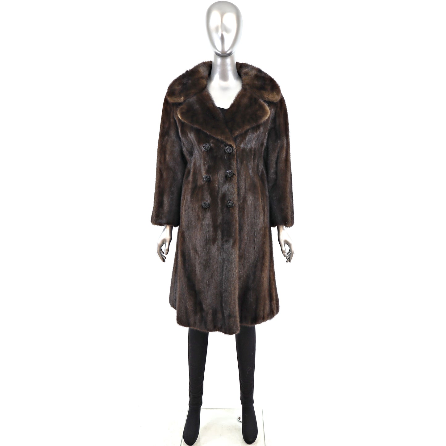 Mahogany Mink Coat- Size L