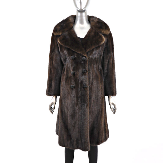 Mahogany Mink Coat- Size L