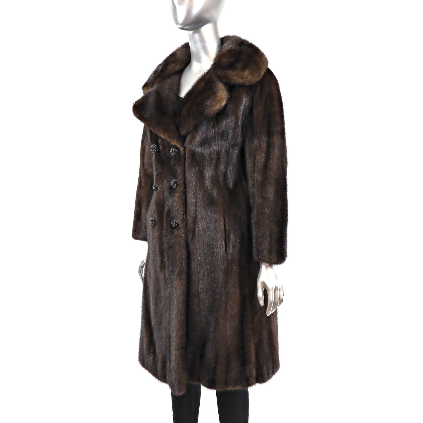 Mahogany Mink Coat- Size L