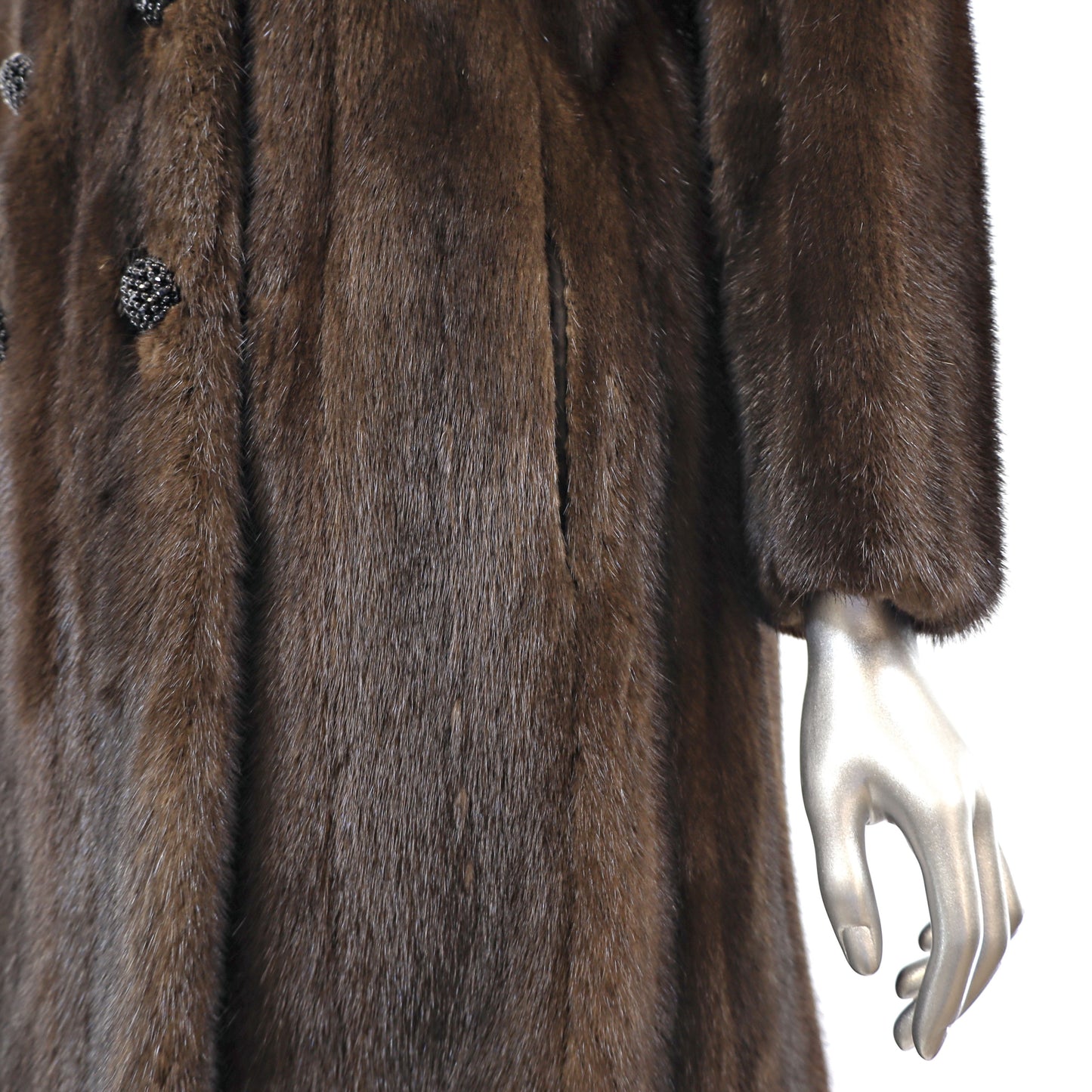 Mahogany Mink Coat- Size L