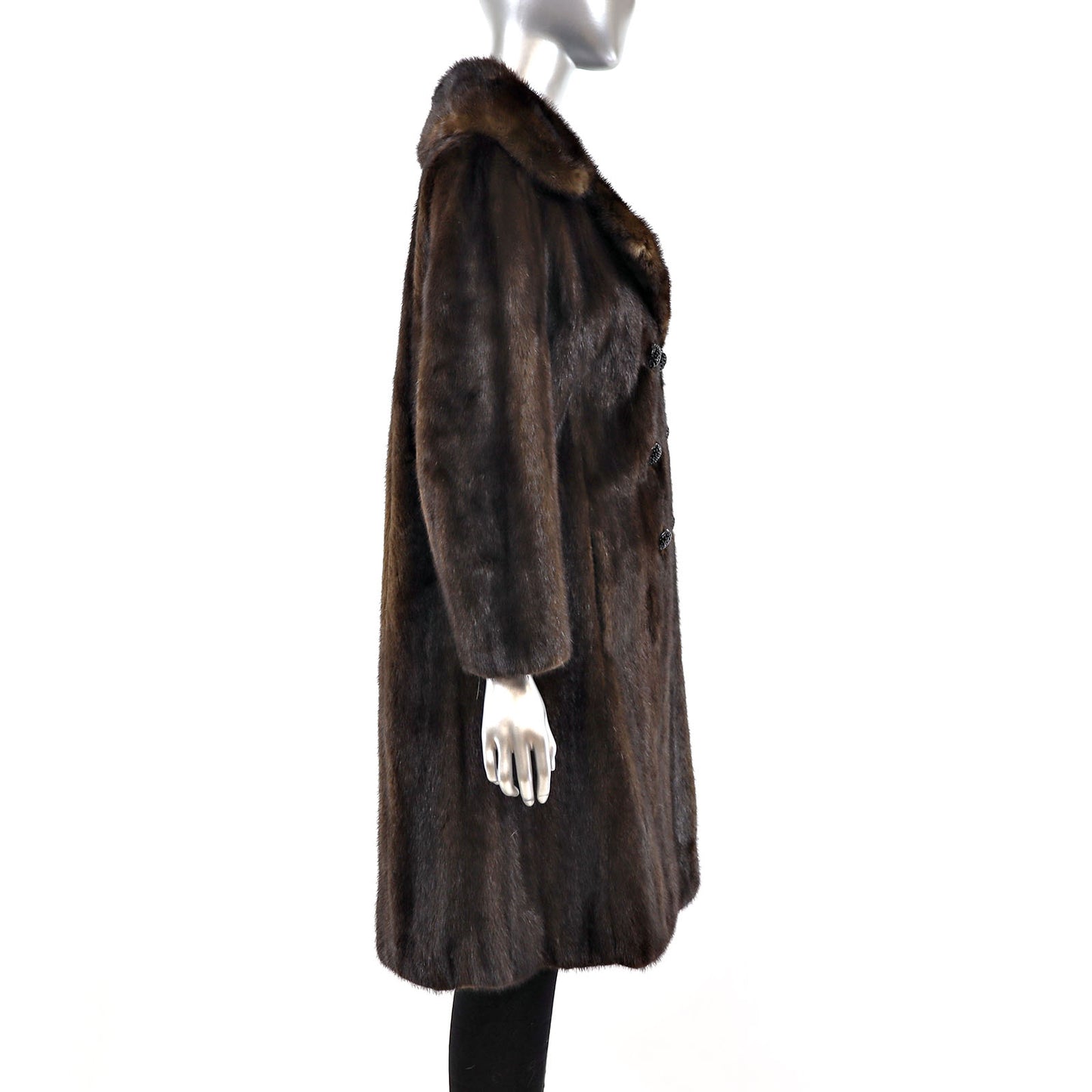 Mahogany Mink Coat- Size L