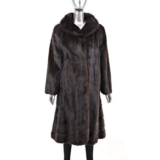 Mahogany Mink Coat- Size M