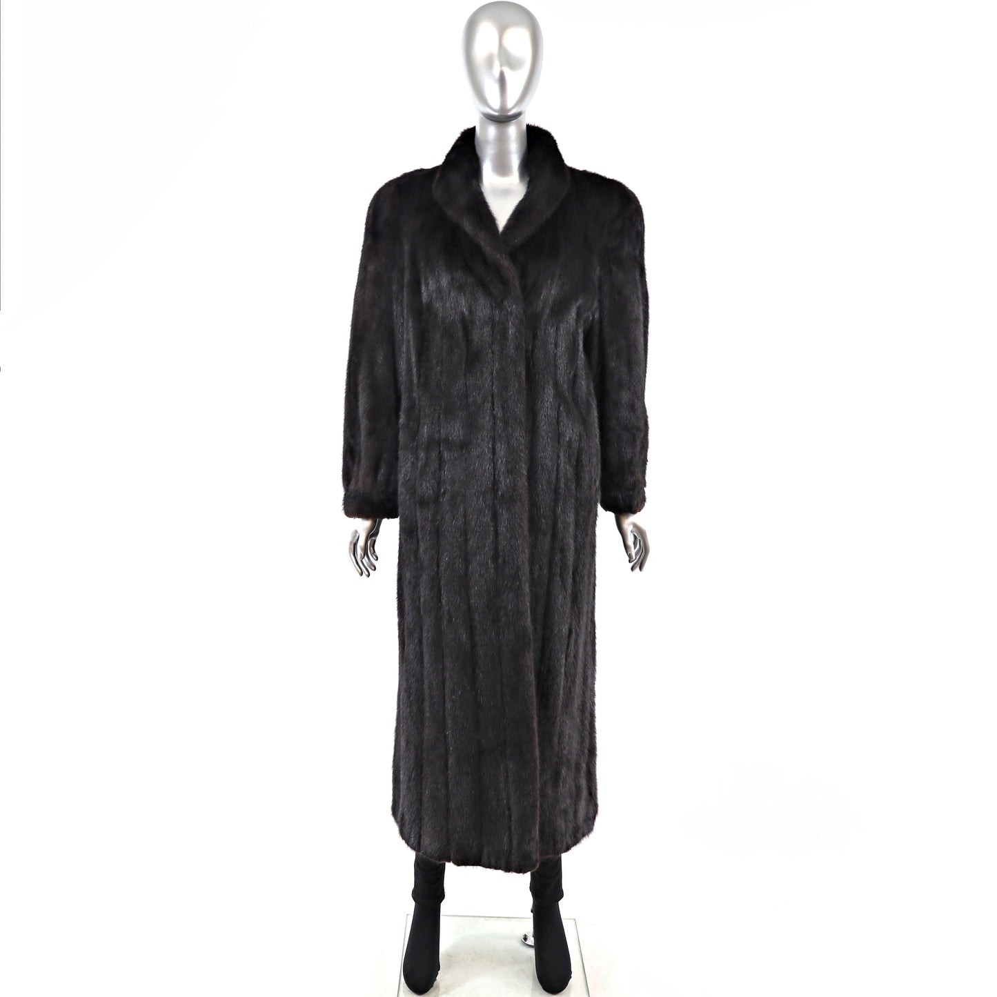 Black Mink Coat- Size M