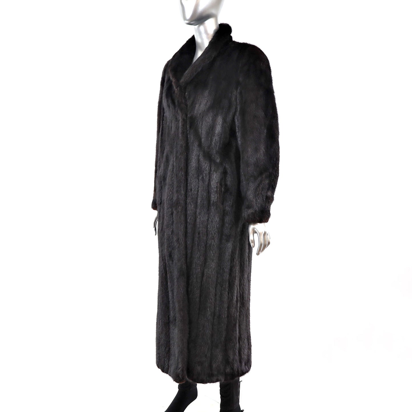 Black Mink Coat- Size M