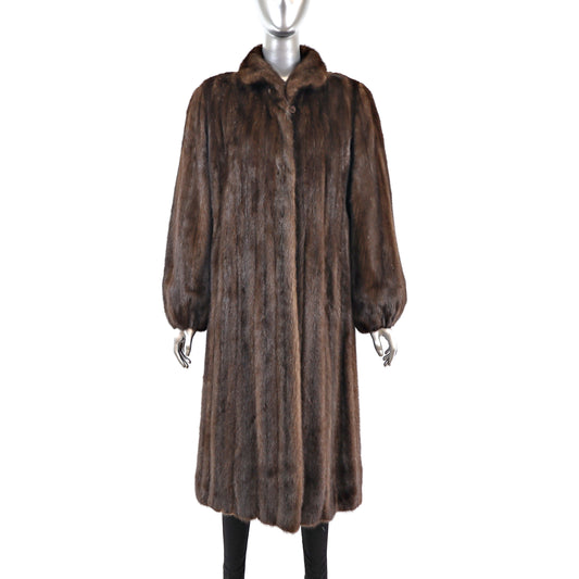 Mahogany Mink Coat- Size L