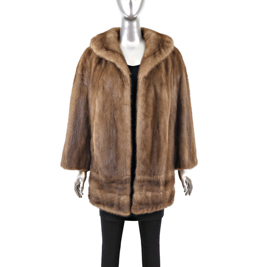 Lunaraine Mink 3/4 Coat- Size L