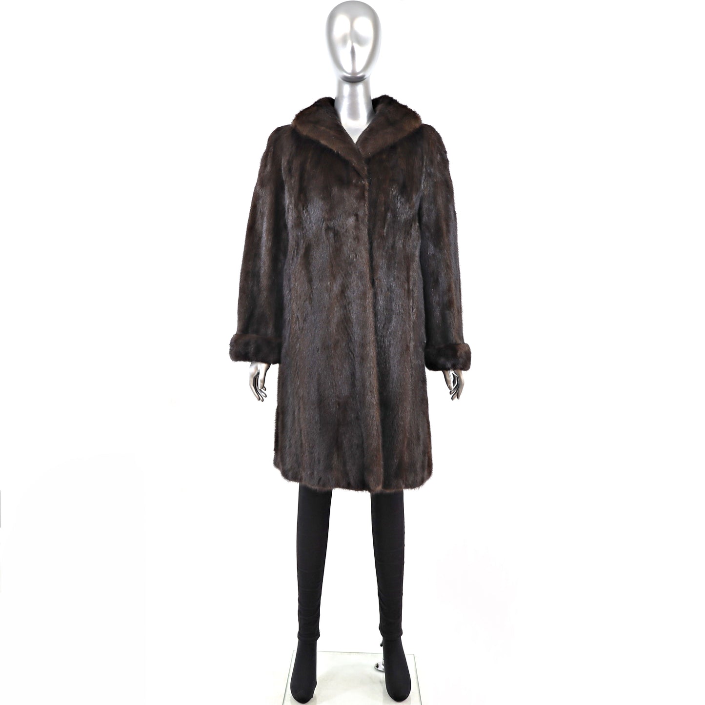 Mahogany Mink Coat- Size M