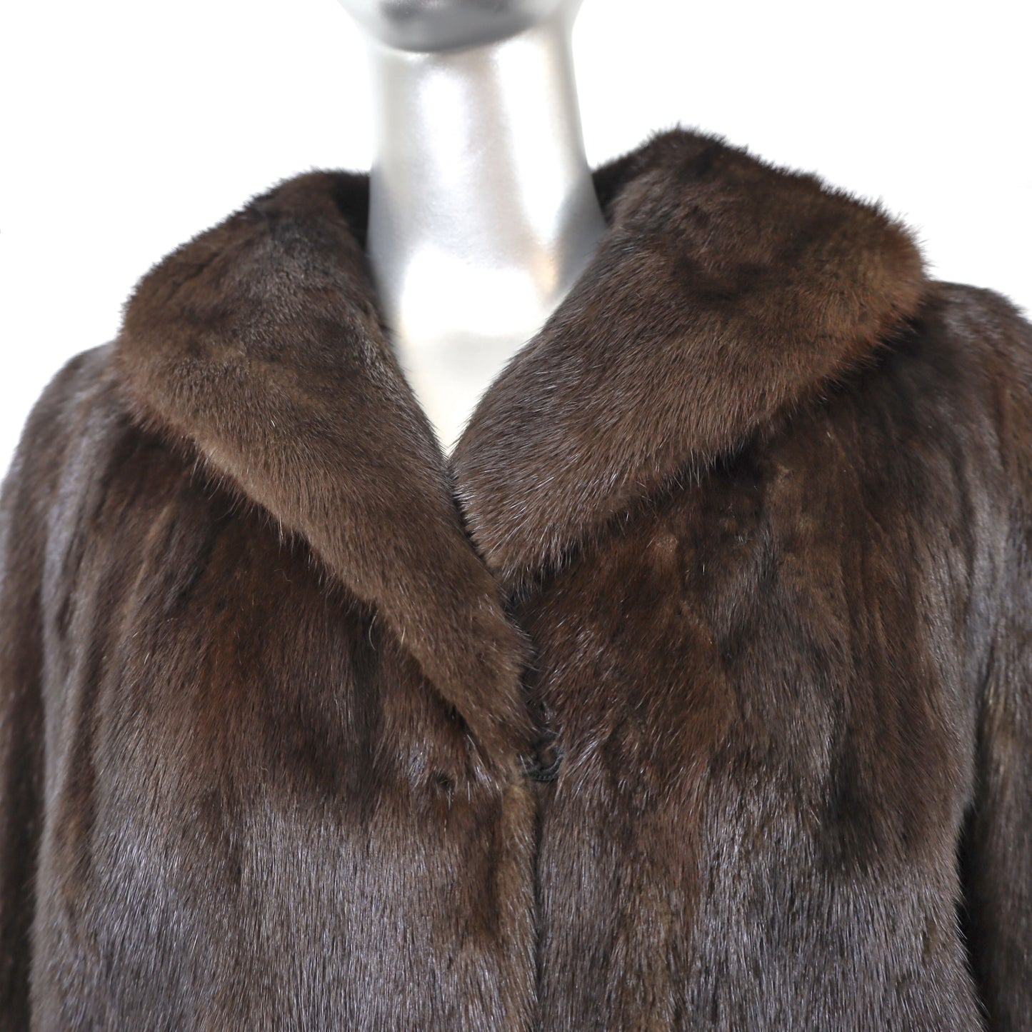 Mahogany Mink Coat- Size M