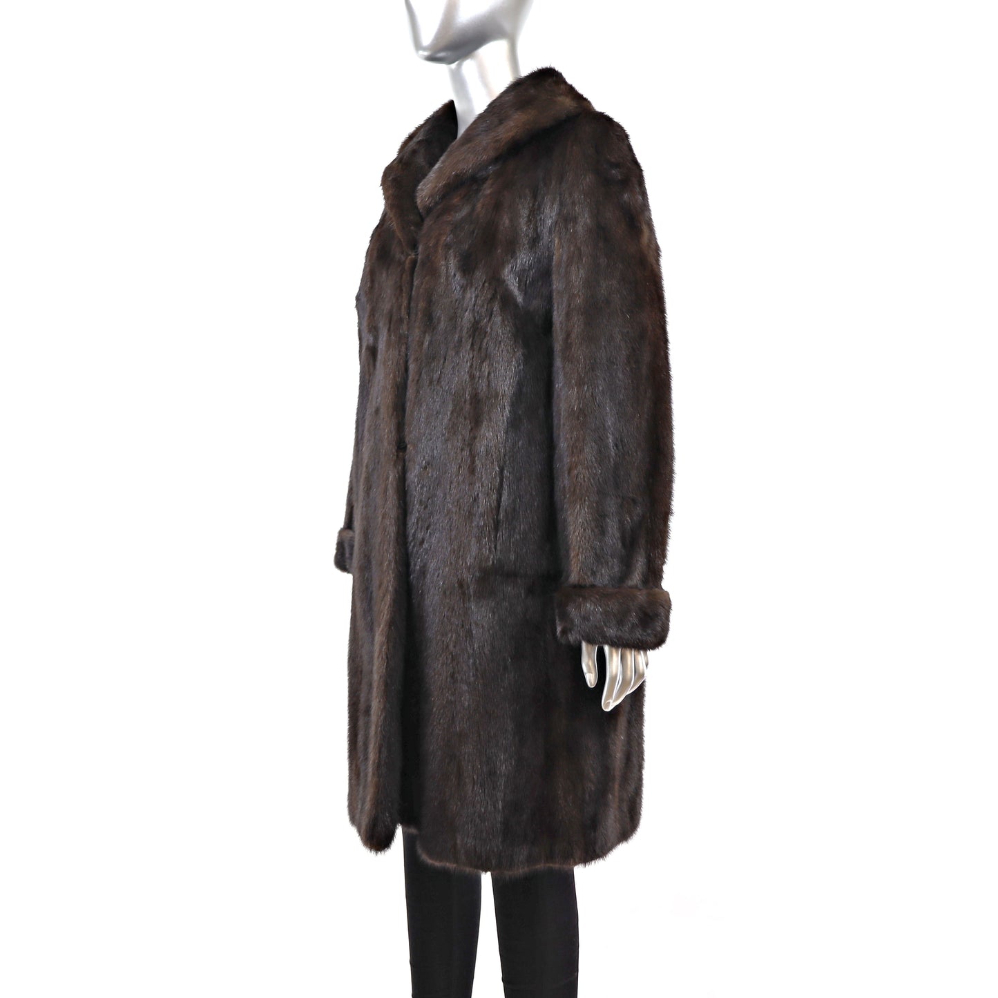 Mahogany Mink Coat- Size M