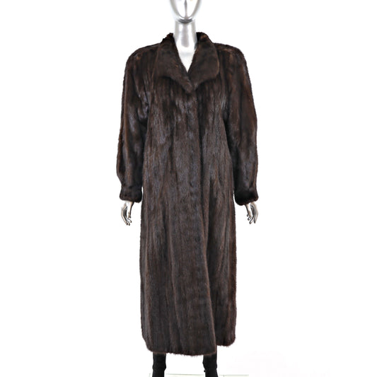 Mahogany Mink Coat- Size L