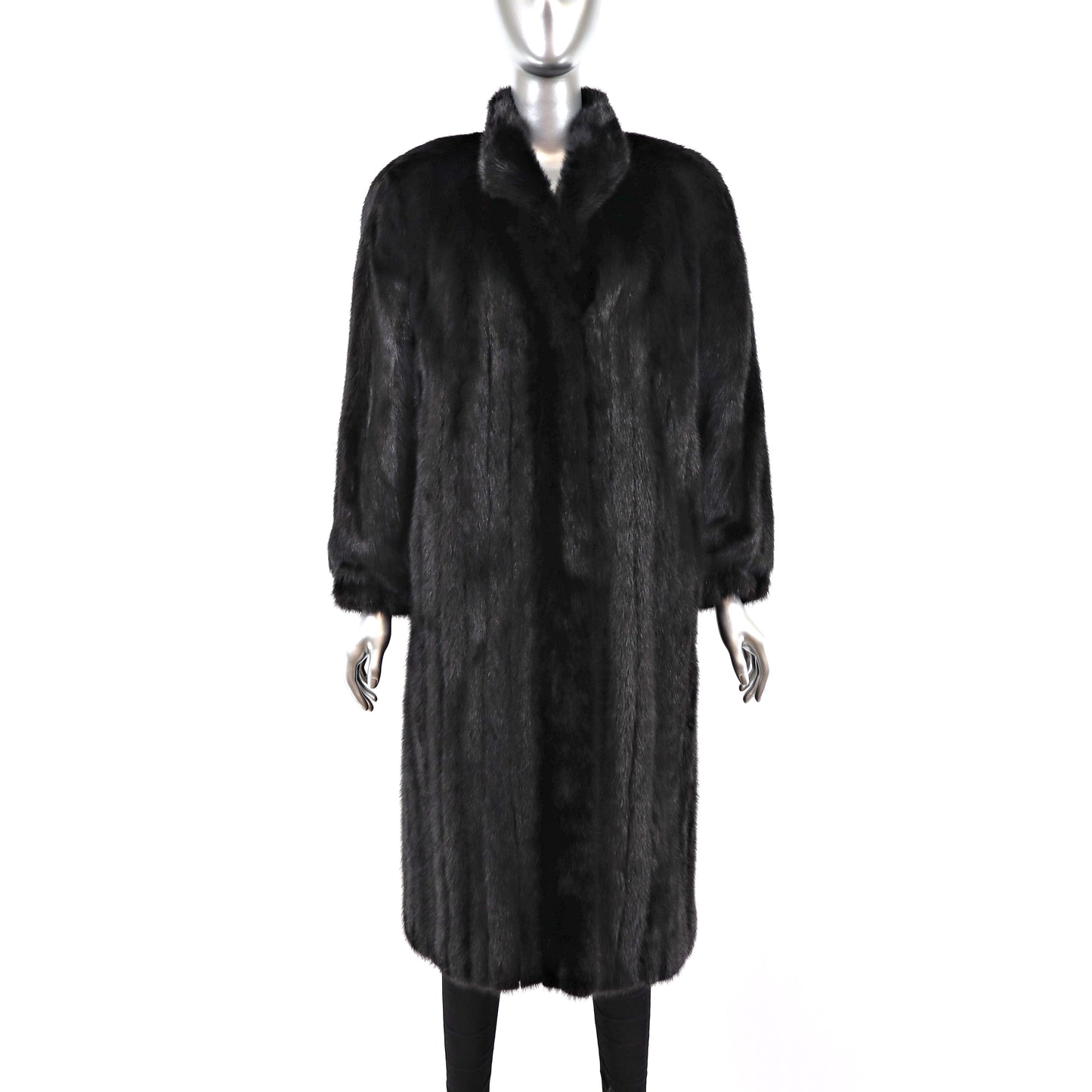 Black Mink Coat- Size M