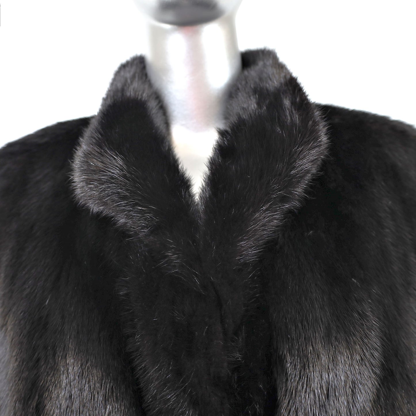 Black Mink Coat- Size M