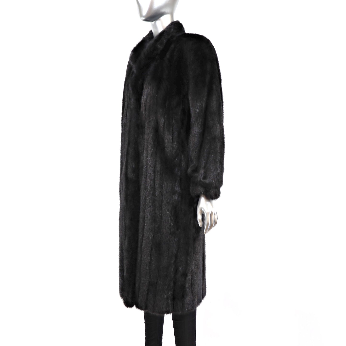 Black Mink Coat- Size M