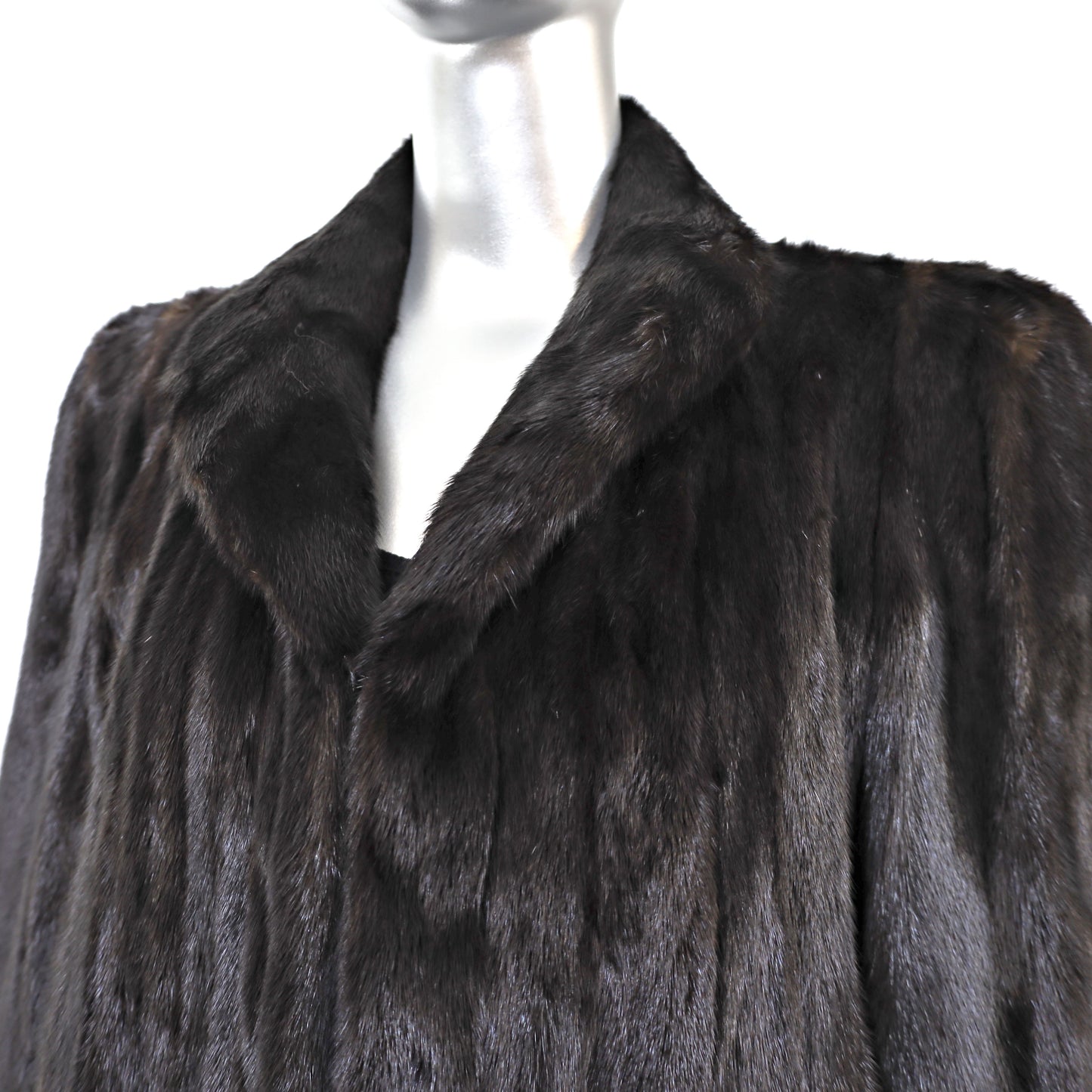 Revillon Black Mink Coat- Size M