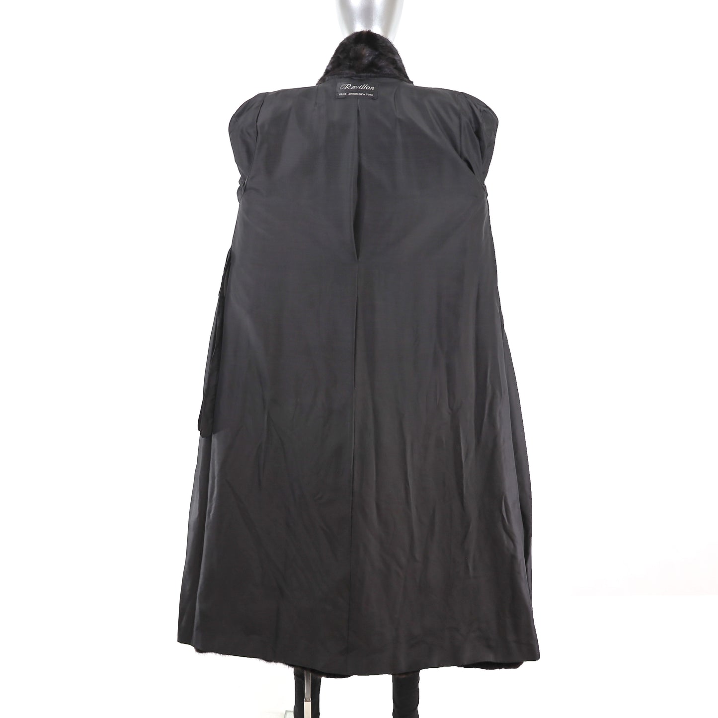 Revillon Black Mink Coat- Size M