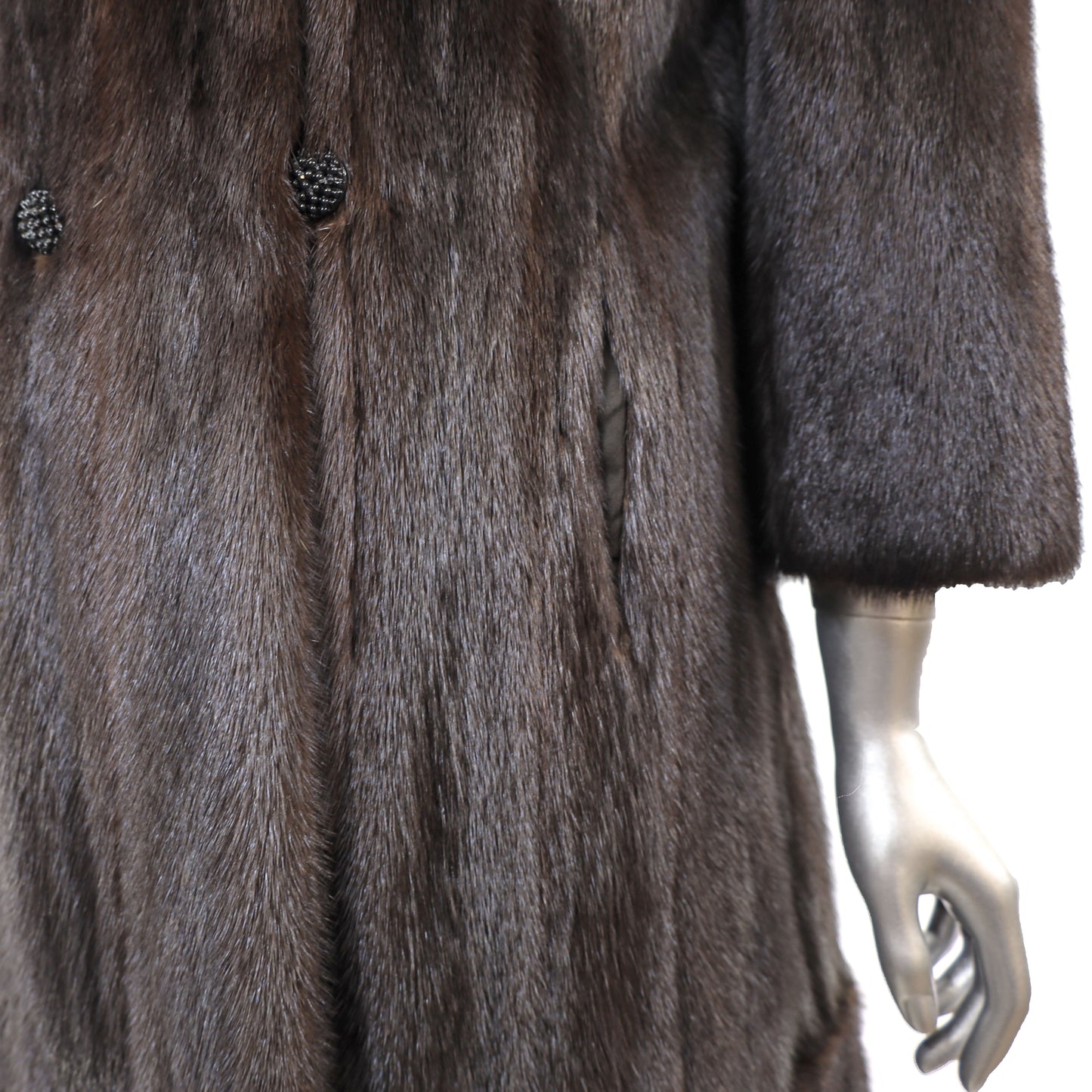 Mahogany Mink Coat- Size S-M