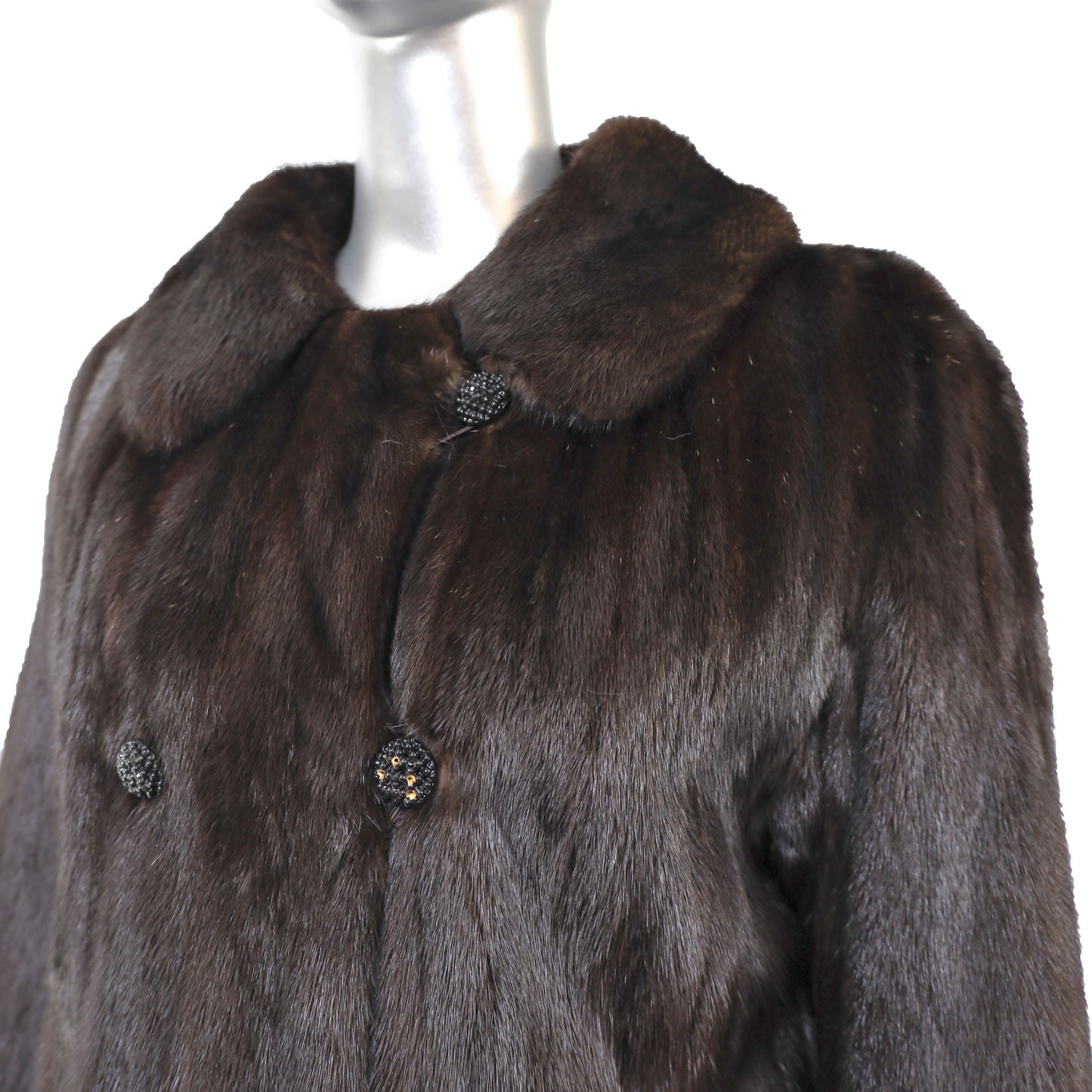 Mahogany Mink Coat- Size S-M