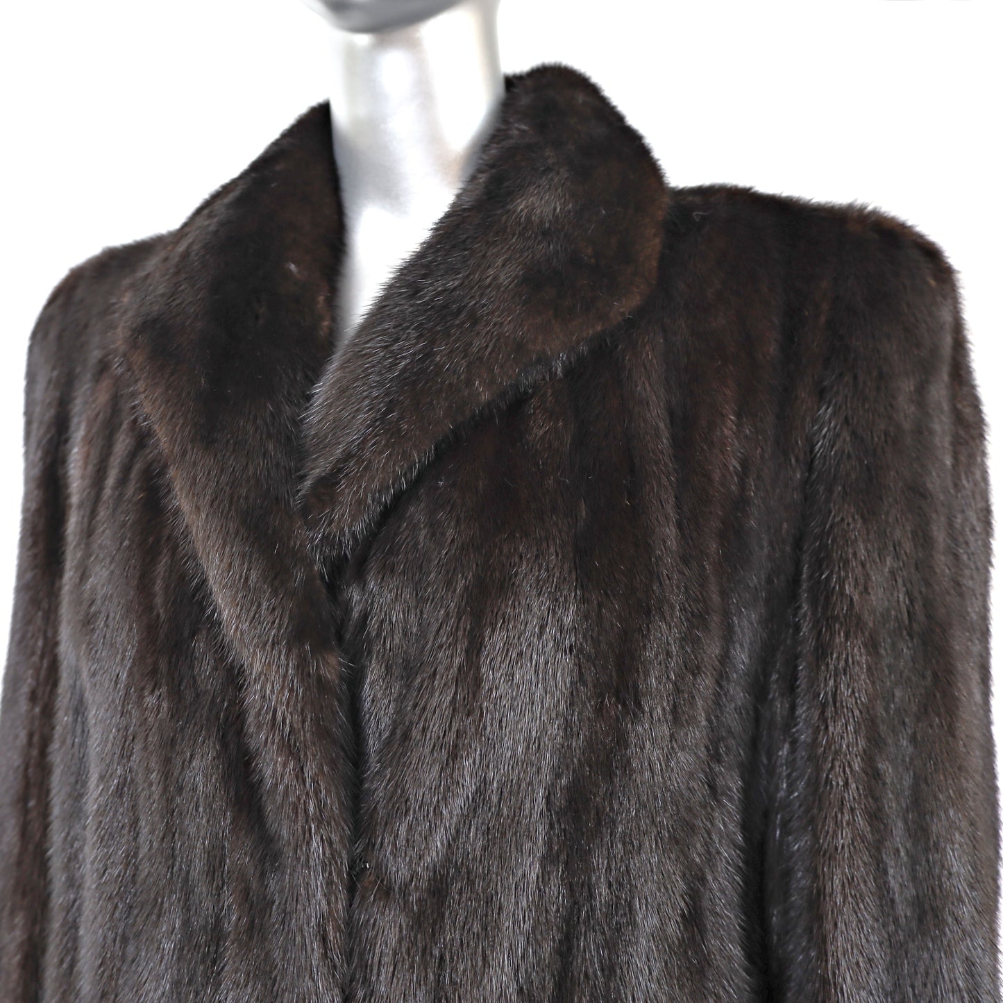 Mahogany Mink Coat- Size L