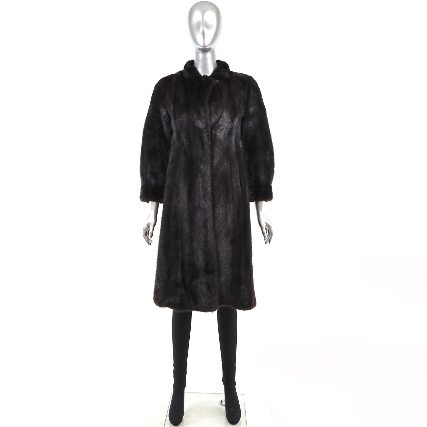 Mahogany Mink Coat- Size XXS