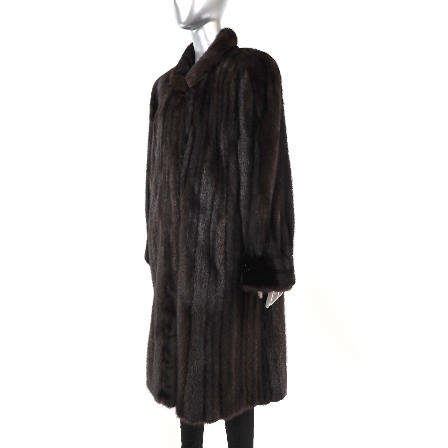 Mahogany Mink Coat- Size M