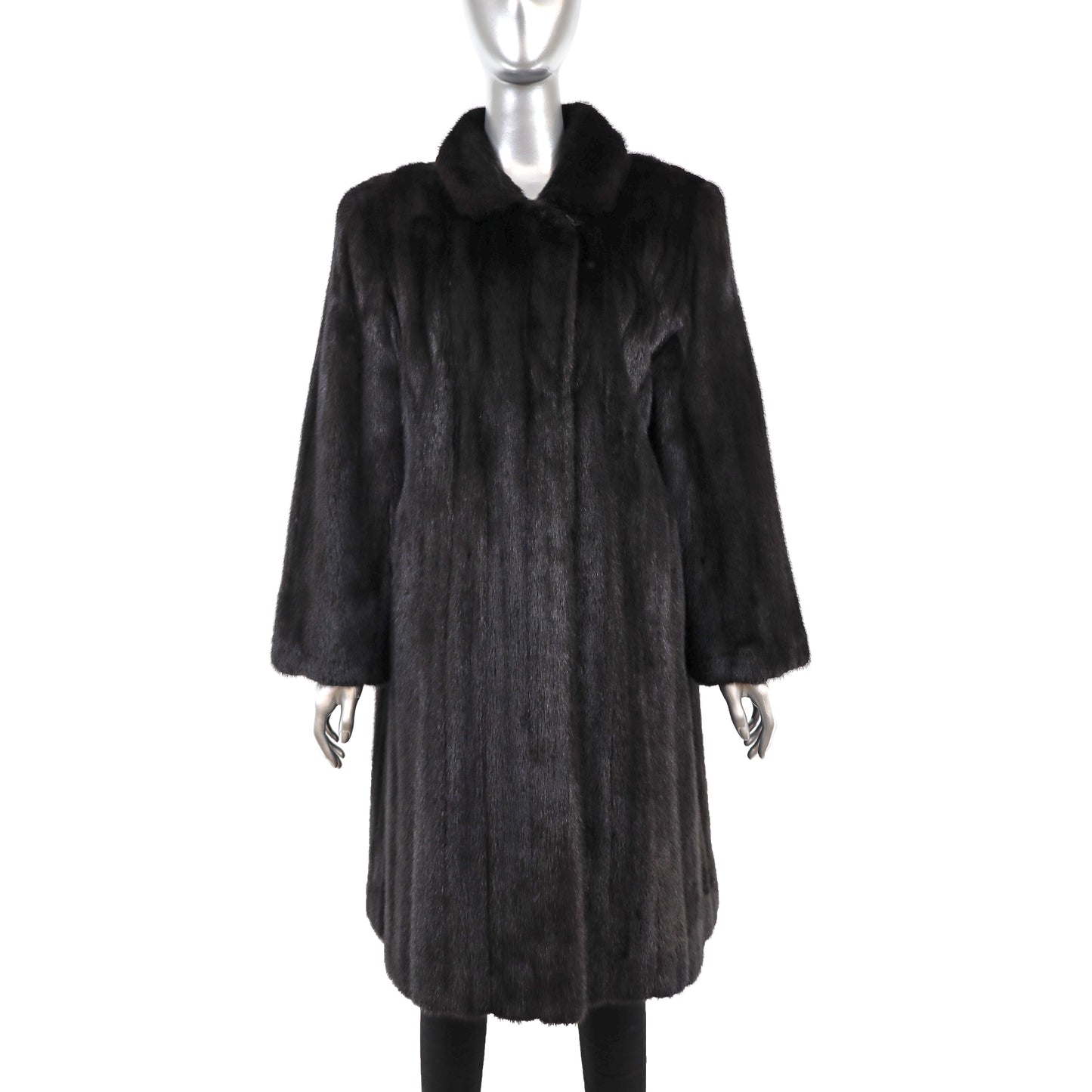 Black Mink Coat- Size L