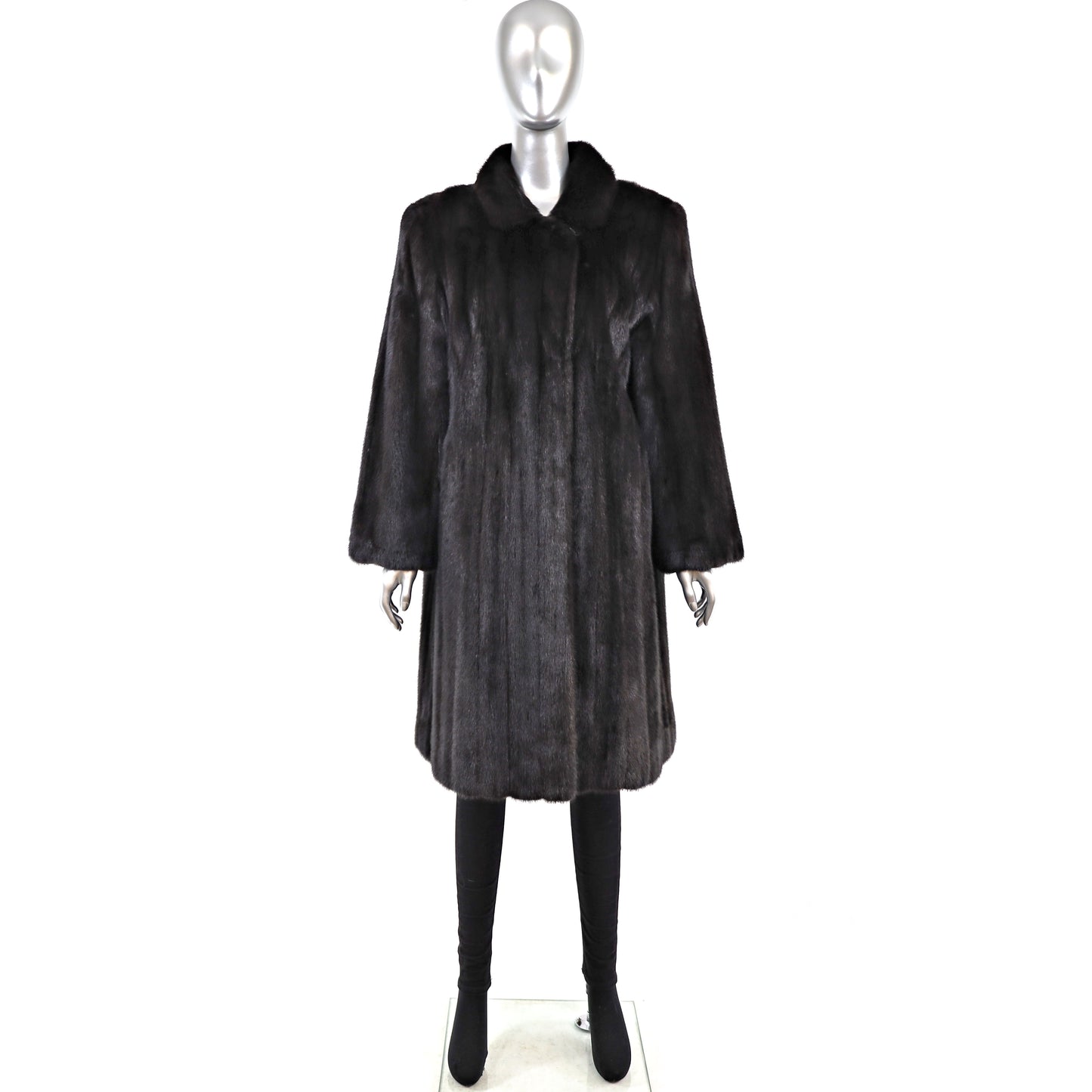 Black Mink Coat- Size L