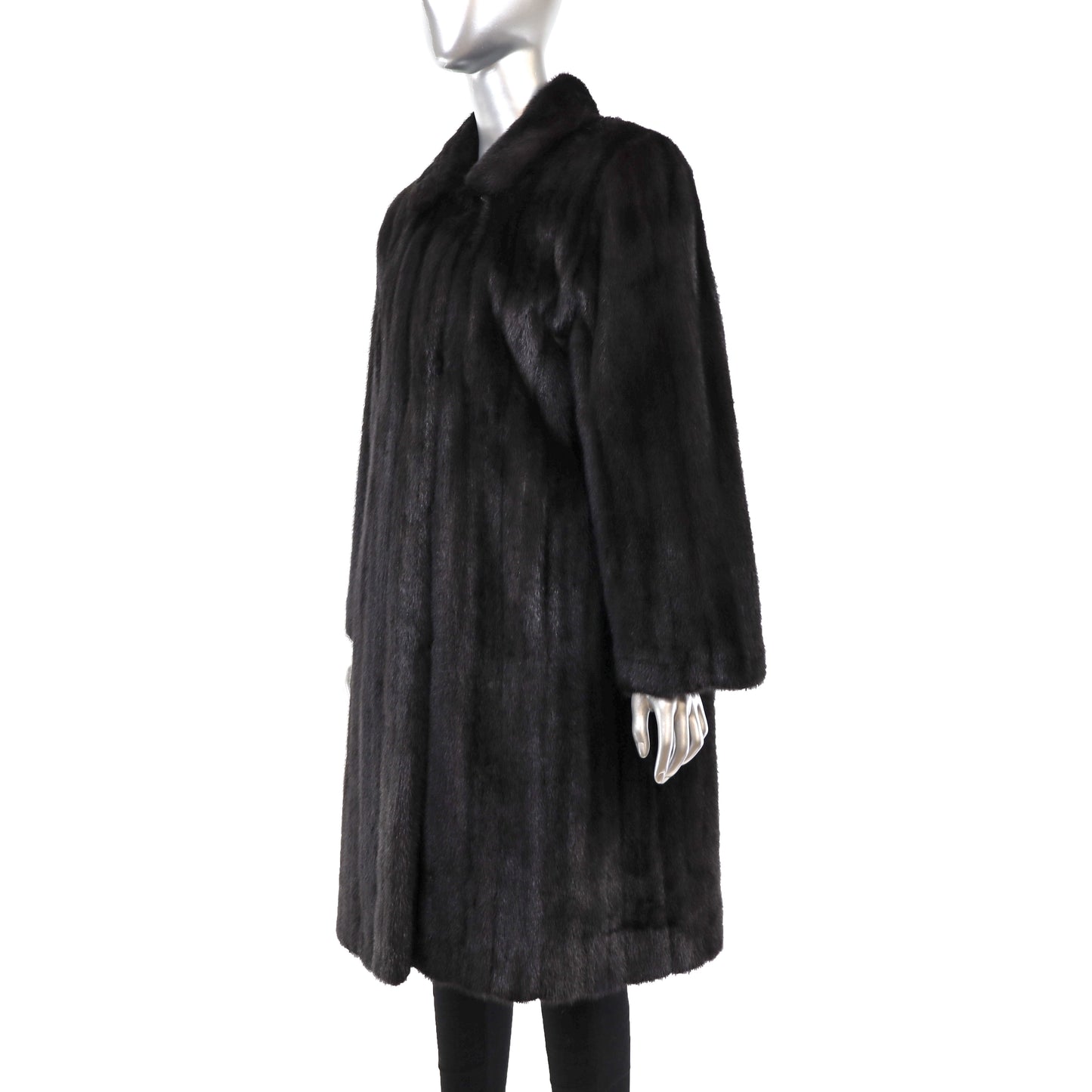 Black Mink Coat- Size L