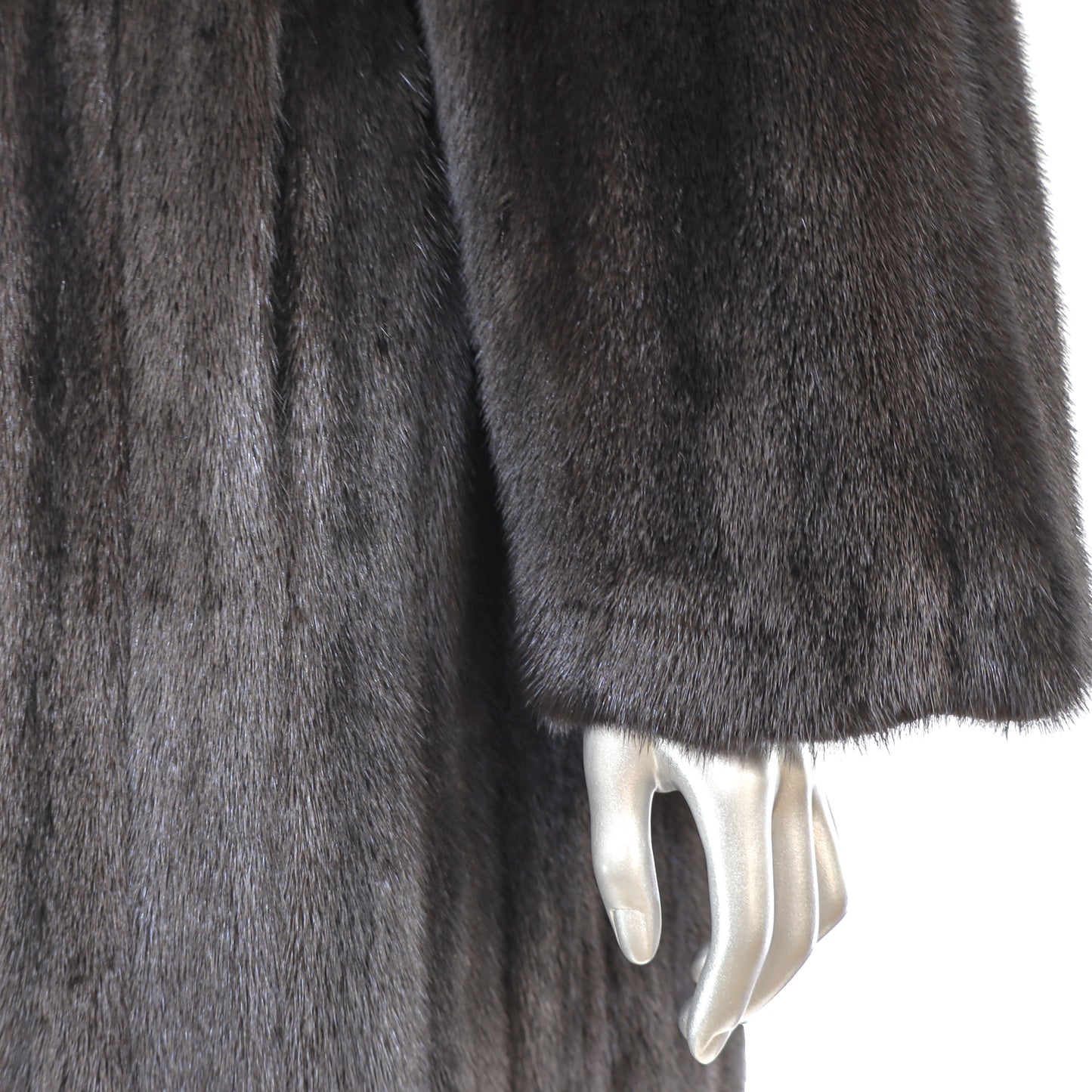 Black Mink Coat- Size L