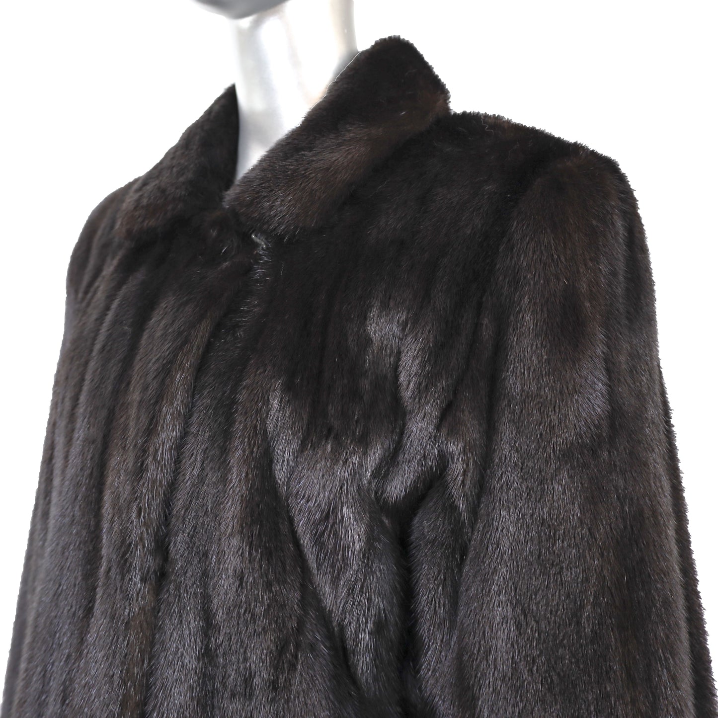 Black Mink Coat- Size L